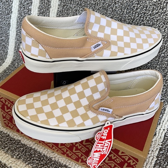 Vans Classic Slip-On Checkerboard Frappe/True White WMNS - Picture 9 of 16